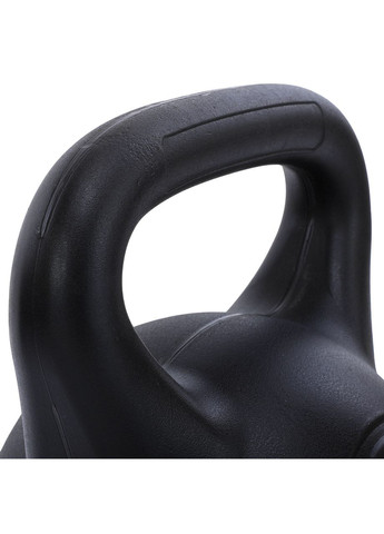 Гиря тренувальна цільна пластикова TA-5427-16 16кг (наповнення цемент, чорний) Zelart (361435723)