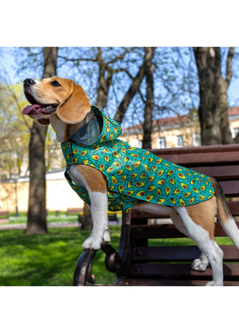 Дощовик для собак Textile з капюшоном Авокадо Barksi (370549619)