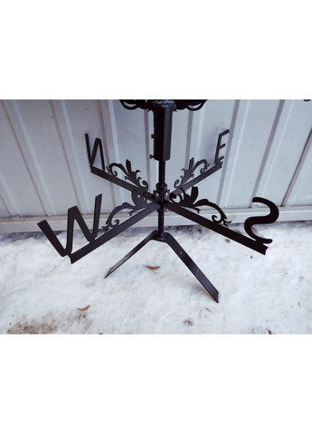 Флюгер на дом Подсолнечник из металла 3 мм, флюгер на крышу No Brand (368896400)