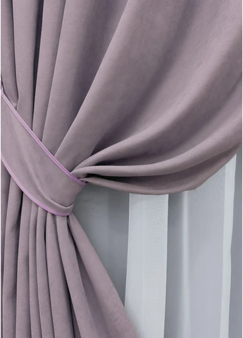 Комплект коротких штор Микровелюр Petek № 1493ш 140х170 см 2 шт (35-0234) VR-Textil (316219734)