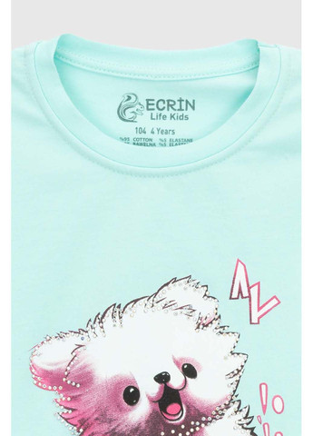 Мятная демисезонная футболка Ecrin