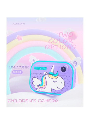 Дитяча фотовідеокамера з миттєвим друком WiFi (ZY-C3) Unicorn (279553556)