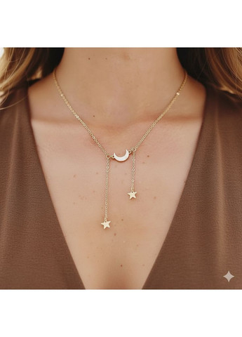 Цепочка женская с месяцем и подвесками звездочками Fashion Jewelry (369444063)