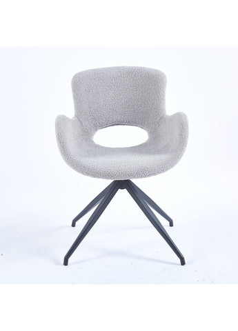 Стілець GERDA чорний каркас/світло-сірий тк. Intarsio (365461301)