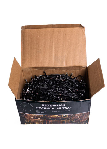 Новогодняя гирлянда уличная 100 м м 100 м0 LED с солнечной батареей 8 режимов работы черный провод Синий SB100 м0L100 мMBBL Jooki (366037849)