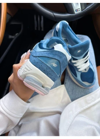 КРОССОВКИ ЖЕНСКИЕ NEW BALANCE 2002R HAZY BLUE НЬЮ БЕЛАНС 2002R No Brand белые демисезоны (367166780)