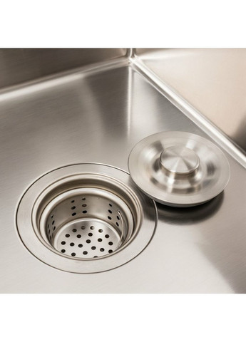 Кухонная мойка CM 58*48 L нержавейка Handmade (круглый сифон 3,0/0,8) Valeso (336938454)