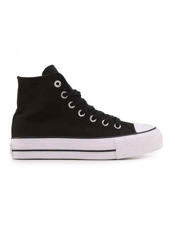 Чорні Осінні кеди чоловічі converse chuck taylor all star lift high black white конверс No Brand