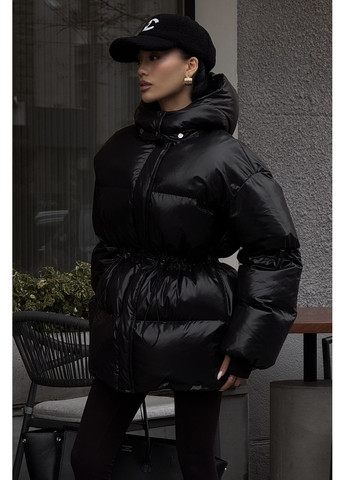 Чорний зимній Пуховик Jadone Fashion