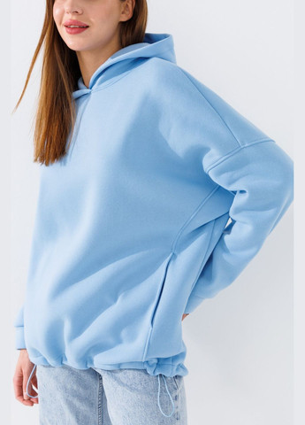 Худі однотонний жіночий 2440 Блакитний shop (2000990834775) On me (339108100)