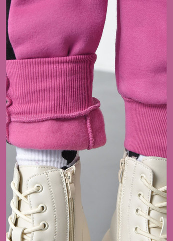 Спортивні штани жіночі на флісі бузкового кольору Let's Shop (285779395)