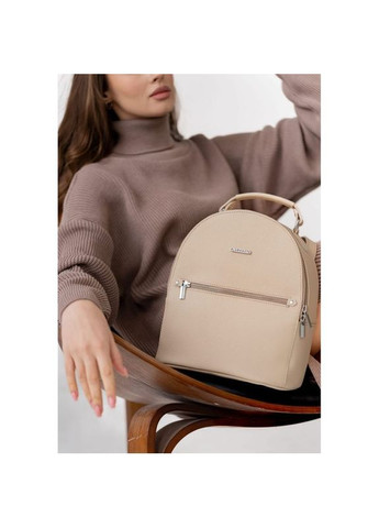 Рюкзачок женский кожаный Kylie светло-бежевый BlankNote (301871597)