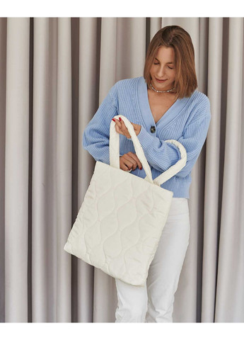 Жіноча сумка Мила молочна хвиля нейлонова стьобана для повсякденного використання молодіжна м'яка ProDobro (367264185)