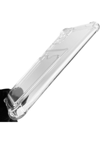 Чехол для Redmi Note 10 с бронь углами с карманом для карточек k-pop на сяоми редми нот 10 прозрачный Xiaomi (366019329)