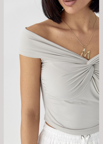 Еластичний топ із переплетенням Lurex — 327088235