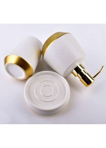 Набор аксессуаров для ванной 3 пр белый керамика арт. HTWM5667 Mondex (284665777)