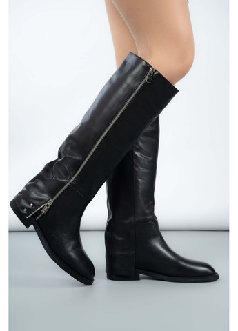 Чоботи жіночі Where Uweare K511-755-1 Натуральна шкіра чорні 346701 Where Uwear (368971377)