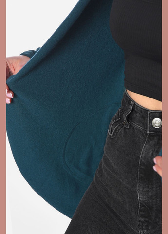 Жіночий кардиган однотонний смарагдового кольору Let's Shop (325610207)