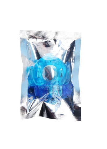 Эрекционное кольцо с вибропулей, голубое (цена за 1шт.) Chisa (315633630)