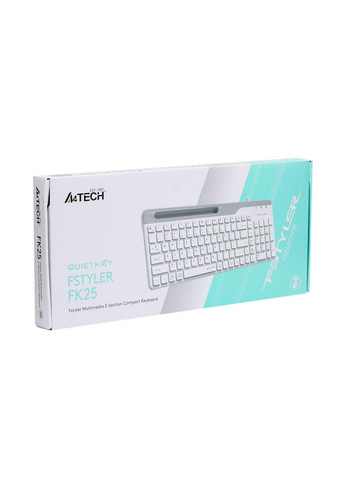 Клавіатура Fstyler Ukr FK25 White A4Tech (336959952)