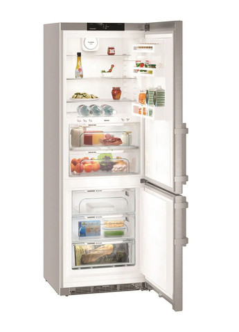 Холодильник CBNEF5735 с нижн. мороз., 201x66.5x70, холод.от.-167 л, мороз.от.-106л, 2 дв., A++, NF, нерж. LIEBHERR