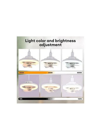Лампа - вентилятор в патрон LED AROMATHERAPY FAN LIGHT CHP-008 RGB 2835RGB чорний (43705-CHP-008_782) XPRO (287339949)