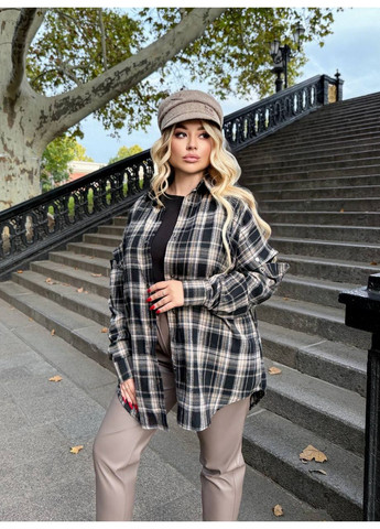 Фланелева сорочка з відстібними рукавами Osoblyva (363236764)