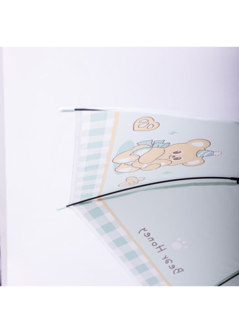 Комбинированный классический детский зонт-трость полуавтомат из полиэстера прочный надежный 8 спиц диаметр 94 см мятный hp-23-11m Yiwu (370974200)