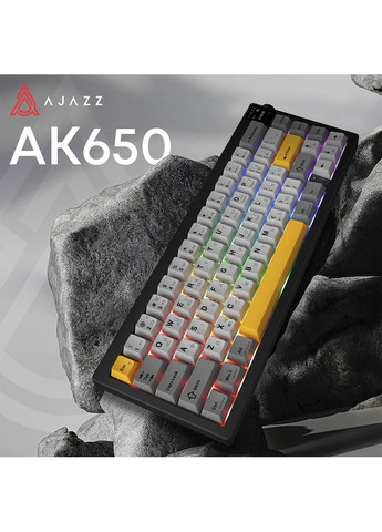 Клавиатура AK650 Flying Fish Switch Black (AK650-FF-BGY) Ajazz (323097975)
