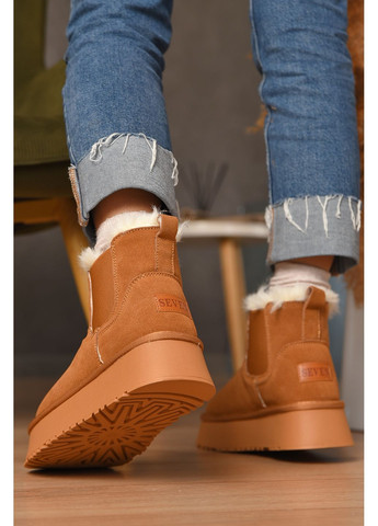 Уггі жіночі на хутрі пісочного кольору Let's Shop (366546087)