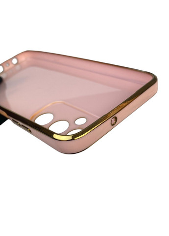 Чохол для Galaxy A05S (SM-A057) з кільцем-підставкою із золотою окантовкою на самсунг а05с пудровий gs1 Samsung (366234961)