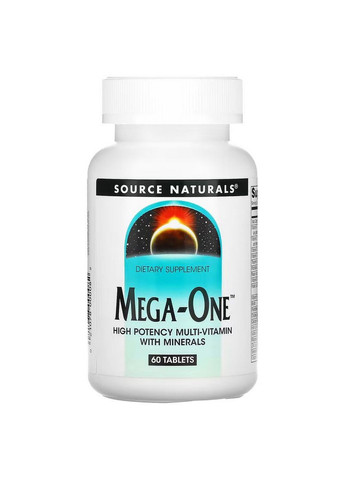 Вітаміни та мінерали Mega-One, 60 таблеток Source Naturals (293477297)