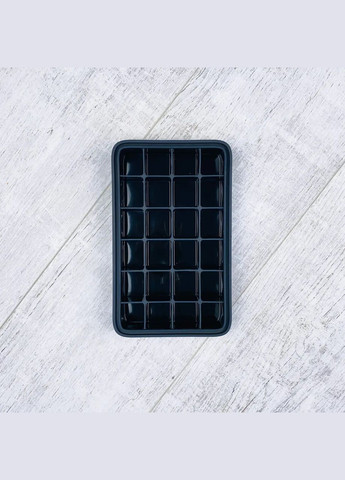 Форма для льда с крышкой 3.2 х 2.7 см Olin & Olin 24 кубиков черная Luxyart (318416237)
