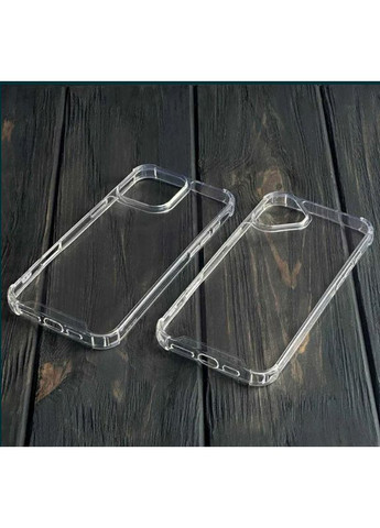 Чехол на 16 прозрачный силиконовый кейс противоударный для айфона 16 усиленные бортики No Brand (369137144)