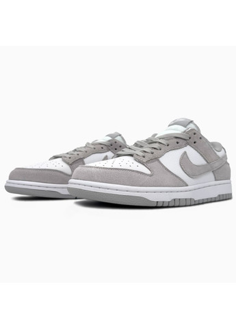 КРОССОВКИ ЖЕНСКИЕ NIKE SB DUNK LOW WHITE / GREY TEXTILE НАЙК СБ ДАНК No Brand серые демисезоны (367167474)