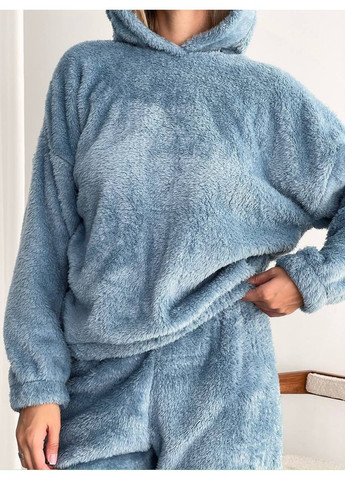 Сіро-синя зимня піжама Україна UMButik