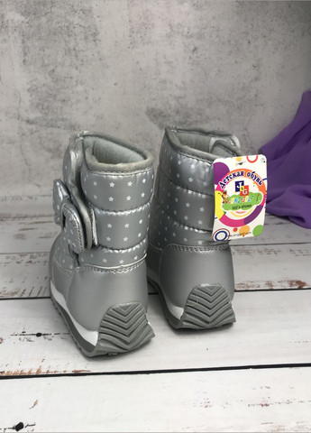 Чоботи дутики зимові дитячі на дівчинку Сірий (451) Jong Golf (347236371)