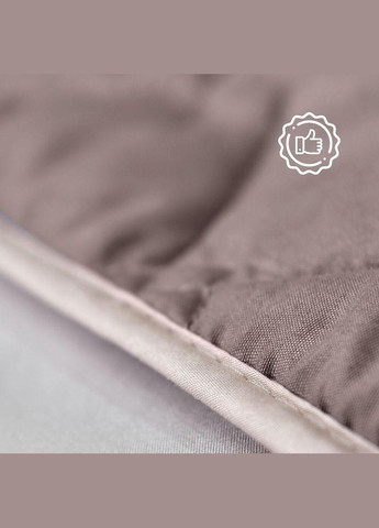 Покрывало на кровать Саше 70х240 см стеганное двусторонее микрофибра отельное шоколад/беж для отелей IDEIA (342128529)