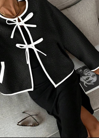 Кроп-пальто спереду на зав’язках Tik-Tak (365701387)