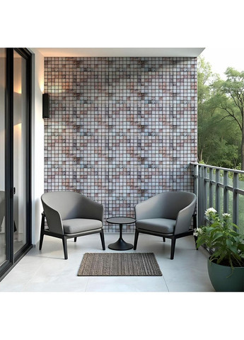 Декоративна ПВХ панель мозаїка під мармур 960х480х4мм SW-00001433 Sticker Wall (300527348)