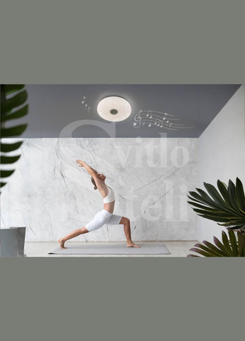 Светильник потолочный светодиодный A-PLAY 60W RGB R390 APP SHINY 220V IP20 с пультом ДУ Luminaria (329439952)