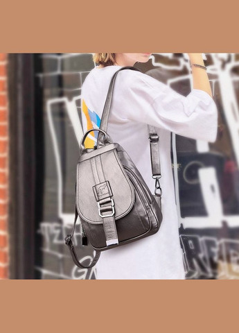 Женский городской рюкзак сумка с кенгуру, женская мини бананка рюкзак на плечо эко кожа No Brand (334730306)