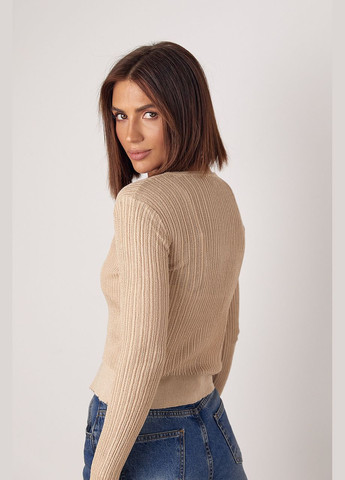 Бежевый демисезонный кардиган Lurex