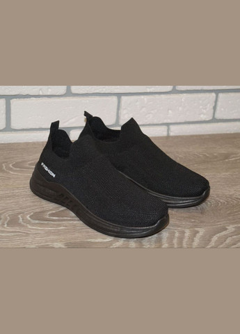 Черные кроссовки подростковые для мальчика черные MaiNelin Fashion