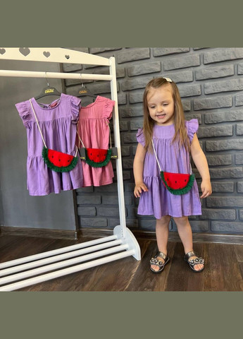 Фіолетова дитяча сукня з сумочкою turkey рожева 4 роки (см) Cumino (269368006)