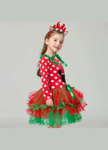 Червона новорічна сукня дитяча мікі маус No Brand (315048101)