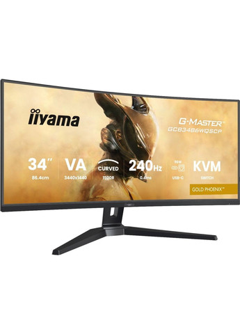 Монітор 34" G-Master GCB3486WQSCP-B1 Black Iiyama (372464910)