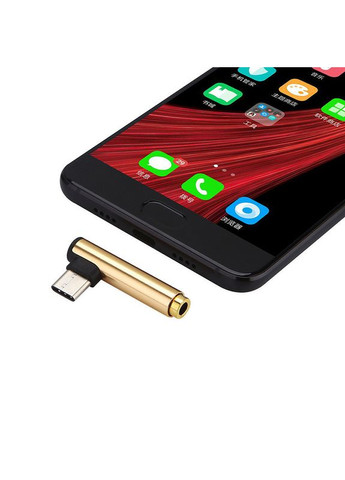 Перехідник USB-C Type C 3.5 mm Jack AUX Audio адаптер для прослуховування музики (золотистий) China (366666339)