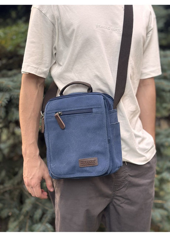 Универсальная текстильная мужская сумка на два отделения 20201 Vintage (366880780)