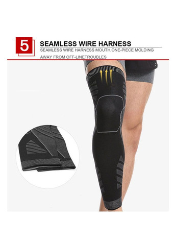 Наколінник Long Еластичний, подовжений з силіконовим тримачем AOLIKES (367623647)